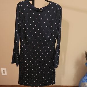 Banana Republic Navy Dress with Light Dot Accents